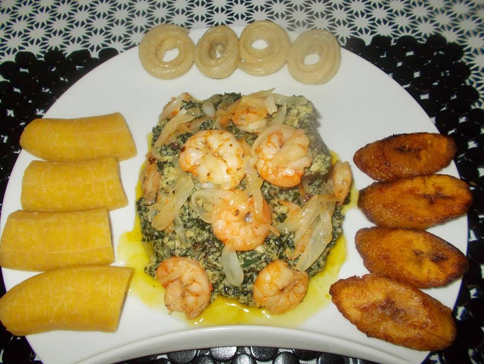 Ndolé aux crevettes, Cameroun